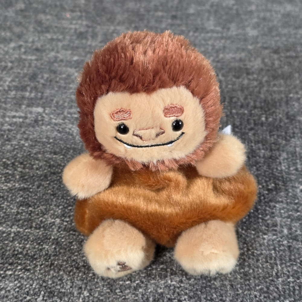 Aurora Palm Pals Brock Big Foot 5" Plush Brown Sasquatch Cryptid Stuffed Toy